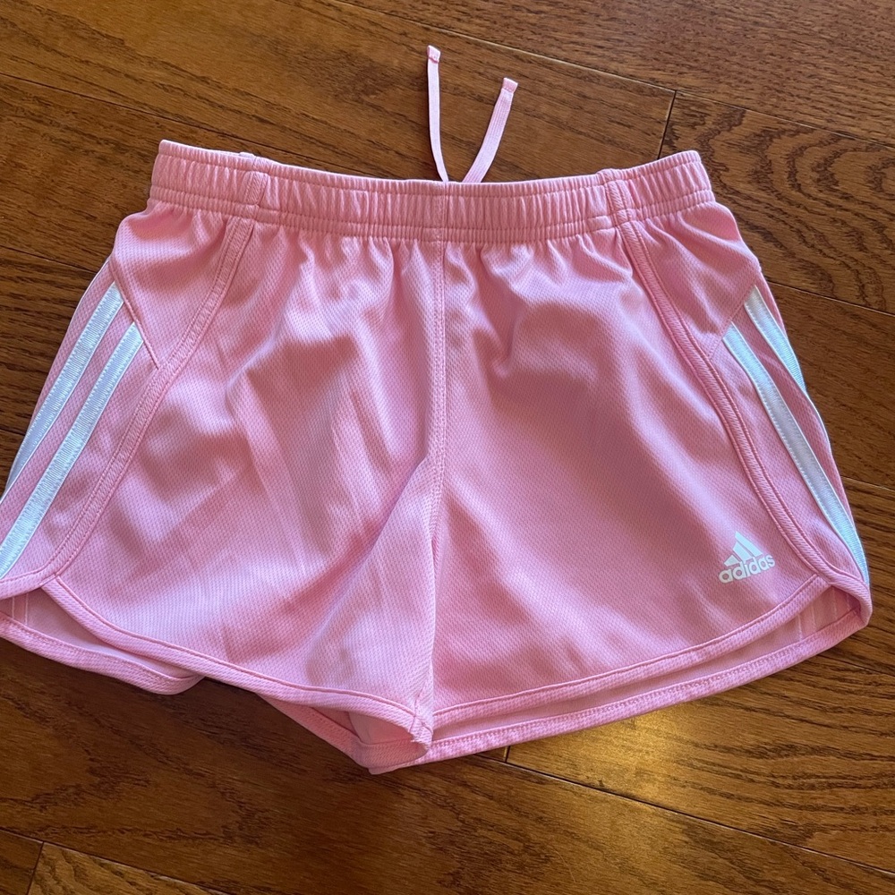 Adidas girls Pink Athletic Shorts